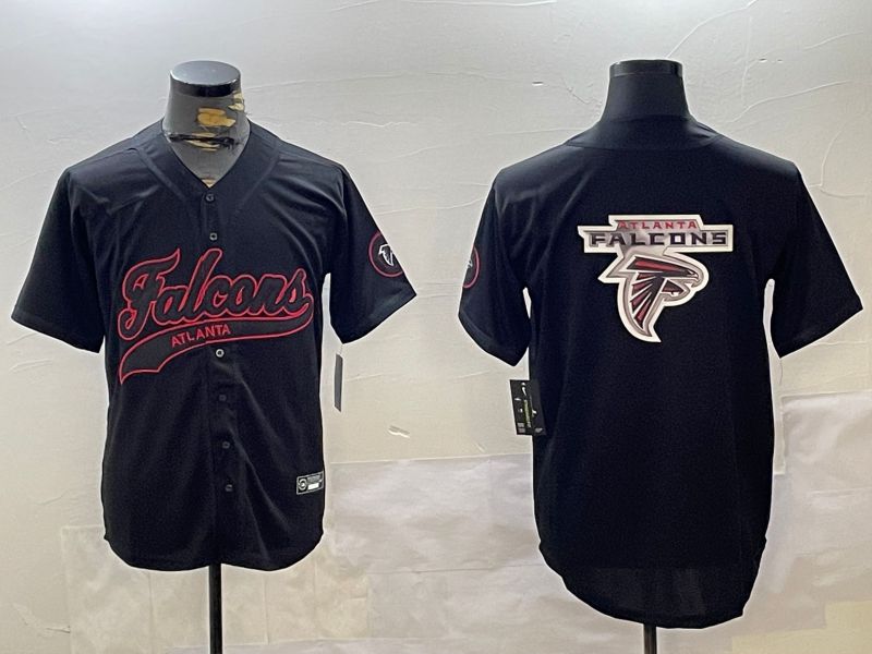 Men Atlanta Falcons Blank Black Joint Name 2024 Nike Limited NFL Jersey style 3->atlanta falcons->NFL Jersey